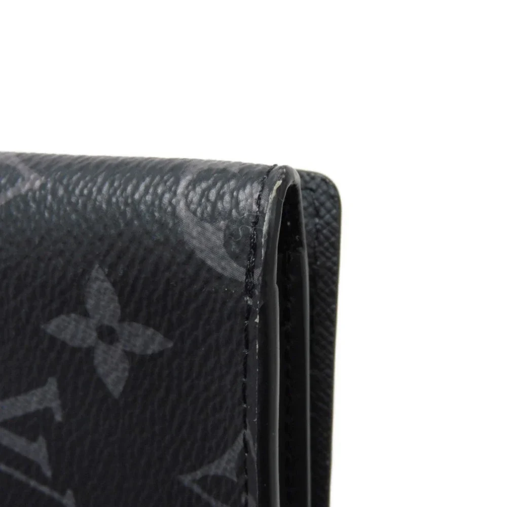 LOUIS VUITTON Second Bag Porto Document Frank GM Black Case Monogram Eclipse